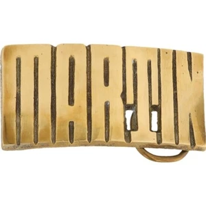 New Brass Martin Marty Mart Martie Name Tag Hippie 1970s NOS Vintage Belt Buckle - Picture 1 of 6