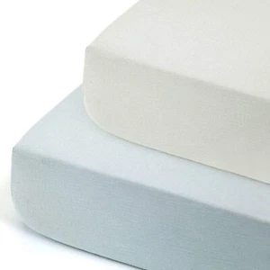 Soft Muslin Crib Sheet 2 Pack 100% Cotton Crib Sheets for Boys and Girls Fit ... - Picture 1 of 7