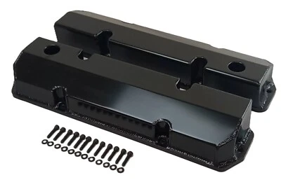 V8 Holden Vn & Later Heads Fabricated Alloy Valve Covers Black Foto 1 de 3