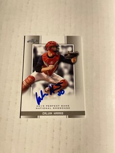 Ole Miss Rebels CALVIN HARRIS Signed Perfect Game Card