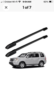 OCPTY Roof Rack Cargo Rails Fit for Honda Pilot 2009-2015 Rooftop Luggage Rac... - Image 1 of 4