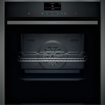 NEFF N90 B27CS24G0B Built In Pyrolytic CircoTherm Oven TFT Display Graphite - Image 1 of 4