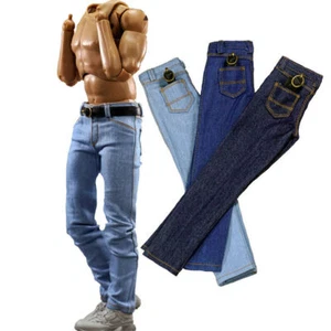 1/6 Scale Soldier Classic Jeans & Belt Model For 12'' Male Action Figure Body - Picture 1 of 13