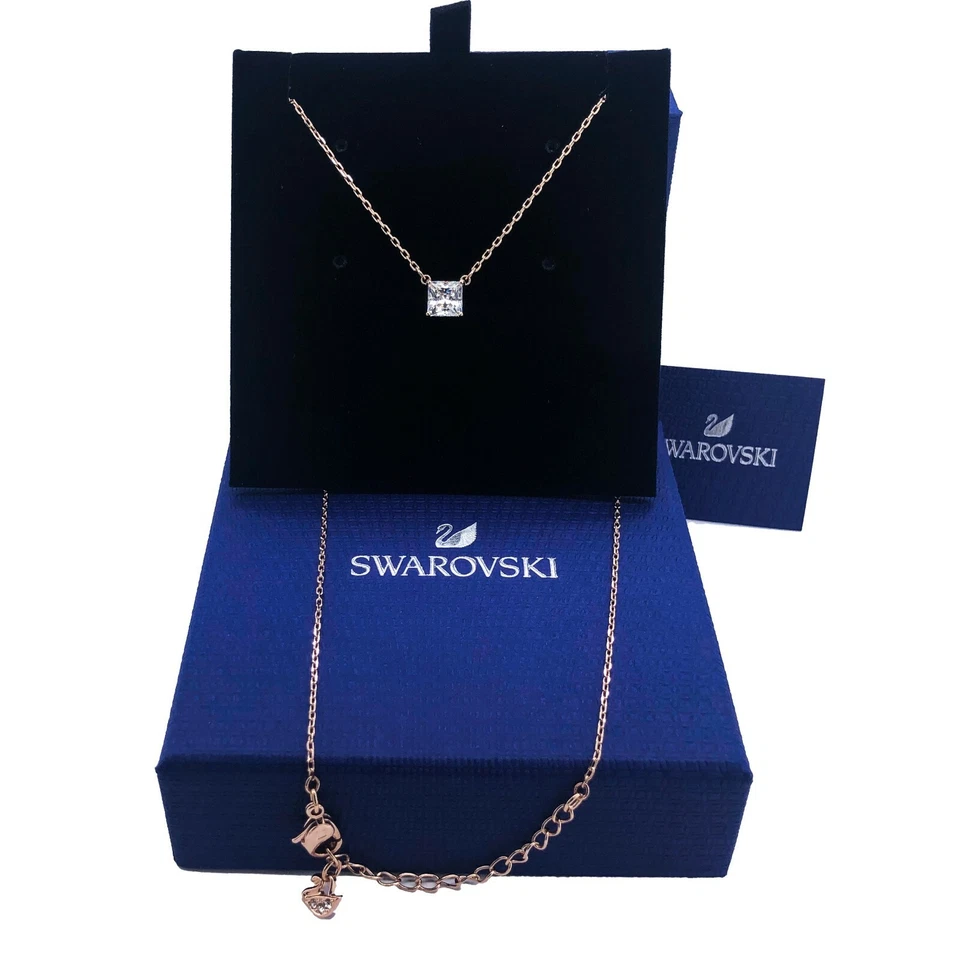 Nuevo Auténtico Collar Colgante SWAROVSKI Oro Rosa Rodio Atraer Cristal  Foto 1 de 1