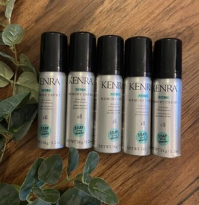 LOT OF 5 🌸KENRA 18 NITRO MEMORY CREME 1.2 OZ TRAVEL FIRM HOLD CREAM MOUSSE FOAM - Picture 1 of 3