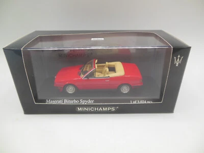 Minichamps 400 123530 1986 Maserati Biturbo Spyder in Red Ltd. Ed. 1 of 3024 MIB - Image 1 of 4
