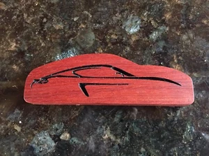 Porsche Cayman Solid Wood Engraved Motif - Bild 1 von 2