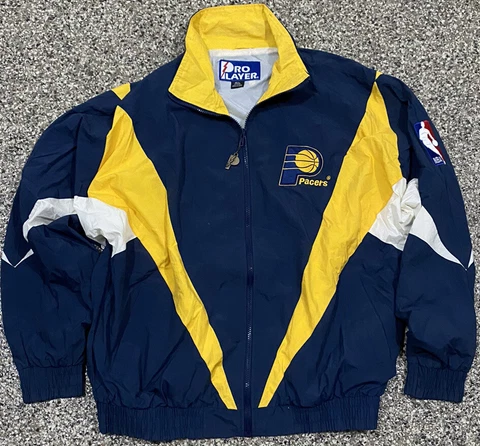 Vintage 1990’s NBA Pro Player INDIANA PACERS Puffy Jacket Mens Size Large RARE Cover