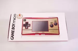 Console Nintendo GameBoy Micro 20th Anniversary Edition Famicom Color usata con scatola - Foto 1 di 9