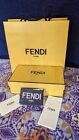 Fendi Gift Box 🎁 And Gift Bag 🛍️ With Fendi  Lense Cloth And Cards