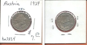 Austria 1924 1000 coronas - Imagen 1 de 1
