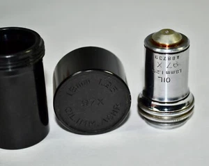 Bausch Lomb B&L 97X Oil 1.8mm 1.25 A-B 8739 Microscope/Parts Objective Lens - Picture 1 of 3