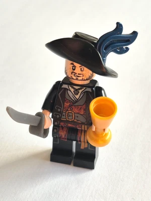 RARE MINIFIGURE LEGO PIRATES DES CARAIBES POC004 HECTOR BARBOSSA ETAT NEUF - Photo 1/2