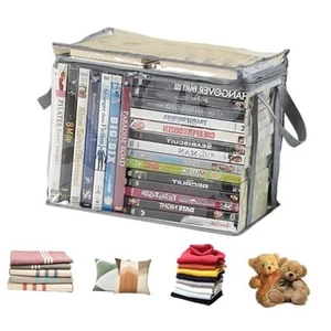 Waterproof Clear Zippered Organizers Largesize,Moving Storage Bags with - Picture 1 of 7