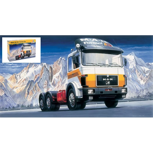 MAN 26.321 FORMEL SIX KIT 1:24 Italeri Kit Camion Modellino Nuovo - Immagine 1 di 3