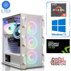 RGB Cooled Gaming PC AMD Ryzen 5 9600X 64GB RAM 2TB M.2 16GB NVIDIA RTX 5080 W11 - Picture 1 of 10