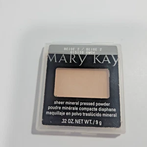 Mary Kay Sheer Mineral Pressed Powder in Beige 2. .32 OZ - Picture 1 of 4