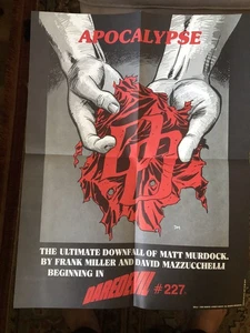 Daredevil # 227 Promo Poster 1985 17”x22” When Unfolded - Bild 1 von 3