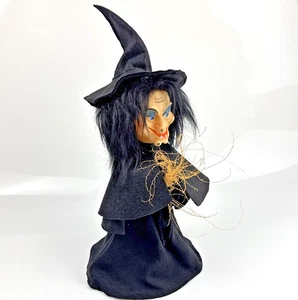 Hexenpuppe Handarbeit böse Hexe HALLOWEEN Phyllis Diller beweglich 15 Zoll - Bild 1 von 7
