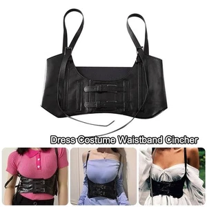 Adjustable Waist Underbust Corset Punk Cummerbund For Women Lady Girl Bridal - Picture 1 of 12