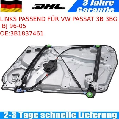 FENSTERHEBER ELEKTRISCH VORNE LINKS PASSEND FÜR VW PASSAT 3B 3BG BJ 96-05 DHL - Bild 1 von 4