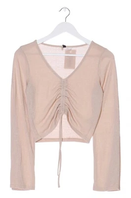 H&M DIVIDED Cropped Shirt Damen Shirt Gr. DE 34 nude Casual-Look - Bild 1 von 4