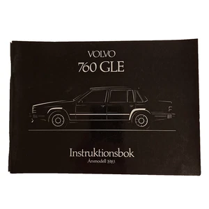 VOLVO 760 GLE Manual de instrucciones 1983 Original sueco - Imagen 1 de 4