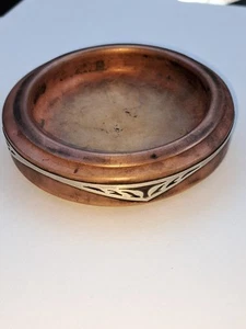 Antique Vintage Silvercrest Sterling On Copper Bronze Nesting Ashtray Art Deco - Picture 1 of 13