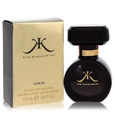 Kim Kardashian Gold Mini Eau De Parfum Spray 0,25 oz/7 ml para mujer aroma afrutado Foto 1 de 2