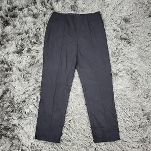 Bogner Pants Womens 8 Long Black Wool Cashmere Stretch Germany Dressy Slacks Zip - Picture 1 of 19