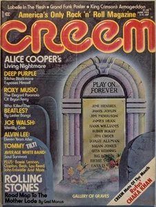 Creem Magazine June 1975 Rock Graves, Ali E, Stones,Deep Purple, Beatles, Tommy - Picture 1 of 24