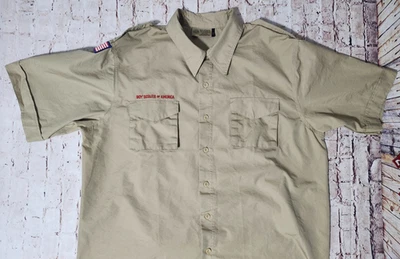 Boy Scout BSA, Official Uniform Shirt, Adult Large, Cotton Blend, No Patches - Image 1 of 4