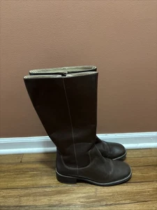 Botas de montar LL Bean para mujer talla 11 M cuero marrón hasta la rodilla de moda - Imagen 1 de 14