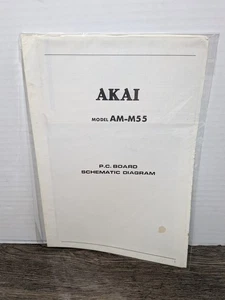 Original Akai AM-M55 Digital Integrated Amp Schematic Diagram with Board View - Picture 1 of 2