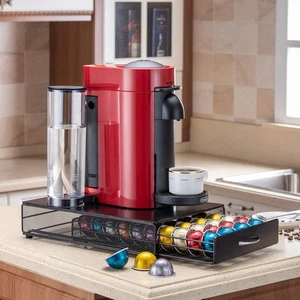 Cajón de almacenamiento con soporte para cápsulas Vertuo para organizador de cápsulas Nespresso Vertuo... - Imagen 1 de 8