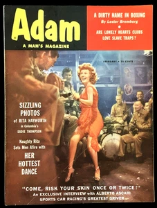 Febbraio 1954 ADAM Rivista Uomo Rita Hayworth Pugilato Sollevatori Pesi Africa Pulp VG - Foto 1 di 13