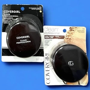 2 Covergirl Clean Professional Loose Powder 115 Translucent Medium Discontinued - Picture 1 of 7