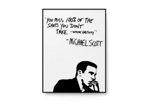 You Miss 100% Of The Shots You Don't Take | Funny Sign for Home or Office - Picture 1 of 4