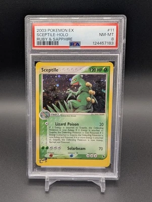 2003 Pokémon EX Sceptile Holo #11 PSA 8 NM-MT Ruby & Sapphire WotC e-Reader Era - Image 1 of 2