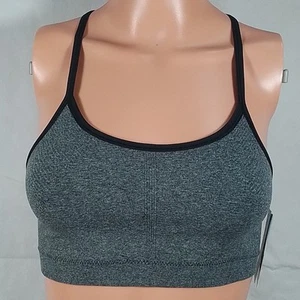 Girls' Seamless Sports Bra-Training-Dark Heather Grey-NWT-Free Shipping!! - Picture 1 of 8