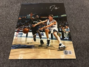 Foto firmada por Jason Williams de 8x10 Beckett certificado de autenticidad chocolate blanco Sacramento Kings - Imagen 1 de 2