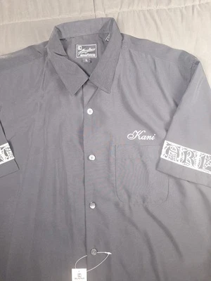 Новая мужская черная рубашка для боулинга Kani Jeans большого размера Karl Kani сделано в Гонконге - Изображение 1 из 4