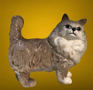 Retired Beswick England #1898 Standing Persian Cat Figurine 5”x6" - Picture 1 of 11