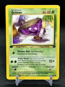 Grimer 57/82 1st Edition Team Rocket Pokémon WOTC Mint First Edition - Picture 1 of 2
