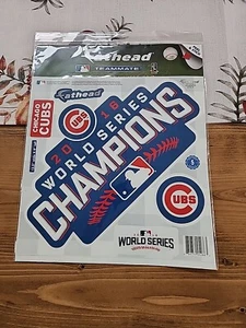 Fathead Teammate Chicago Cubs 2016 World Series Champions 5 Peel & Stick Decals - Picture 1 of 13