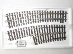 (1HSC135) Hübner / Märklin Spur 1 Bogenweichen-Set rechts - Bild 1 von 5