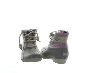 Sperry Kleinkind Mädchen Salzwasser Ente Stiefel-grau/flieder-Größe 8M - Bild 1 von 6