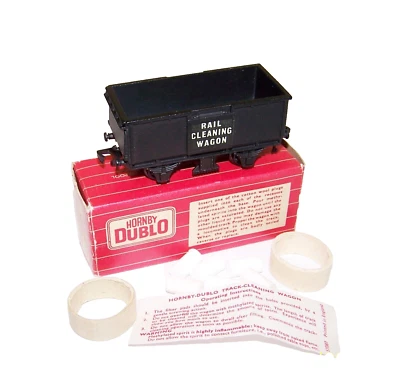 RARE MINT UNUSED 1964 HORNBY DUBLO 4654 RAIL CLEANING WAGON BOXED + INSTRUCTIONS - Image 1 of 4