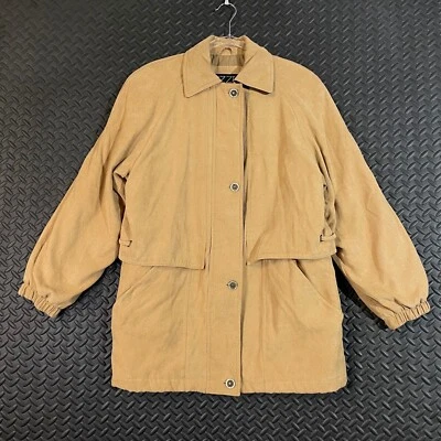 Vintage IZZI Brown Button Zip Up Outdoor Jacket Women's Size Medium Casual Wear - Image 1 of 4