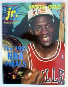 Tuff Stuff Jr. Michael Jordan 1991 NBA Finals Magazine Uncut Cards & Poster - Picture 1 of 23